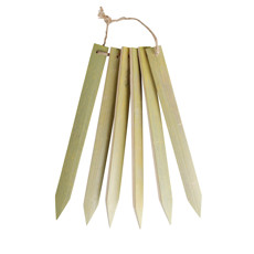Bamboe plantlabels set van 6